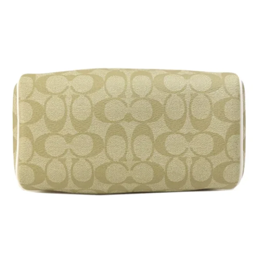 Coach Pre-owned Plastic handbags Beige Dames