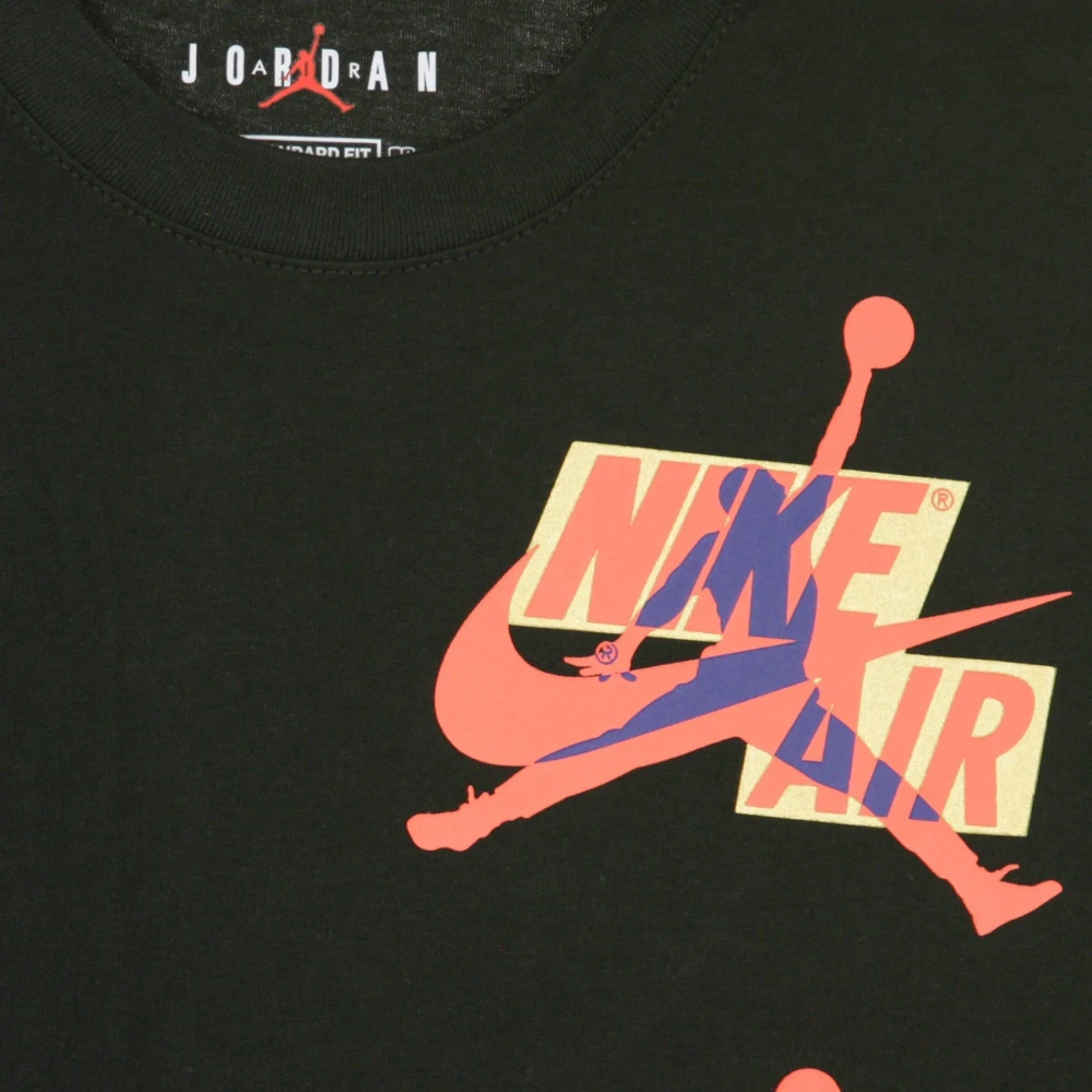 Jordan Klassiek Heren T-shirt Zwart Rood Blauw Black Heren