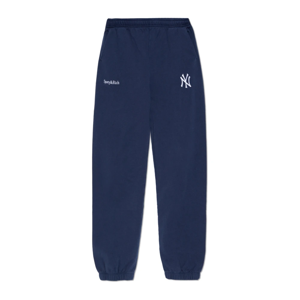 Sporty & Rich Sweatpants uit de 47 & The New York Yankees collectie Blue Dames