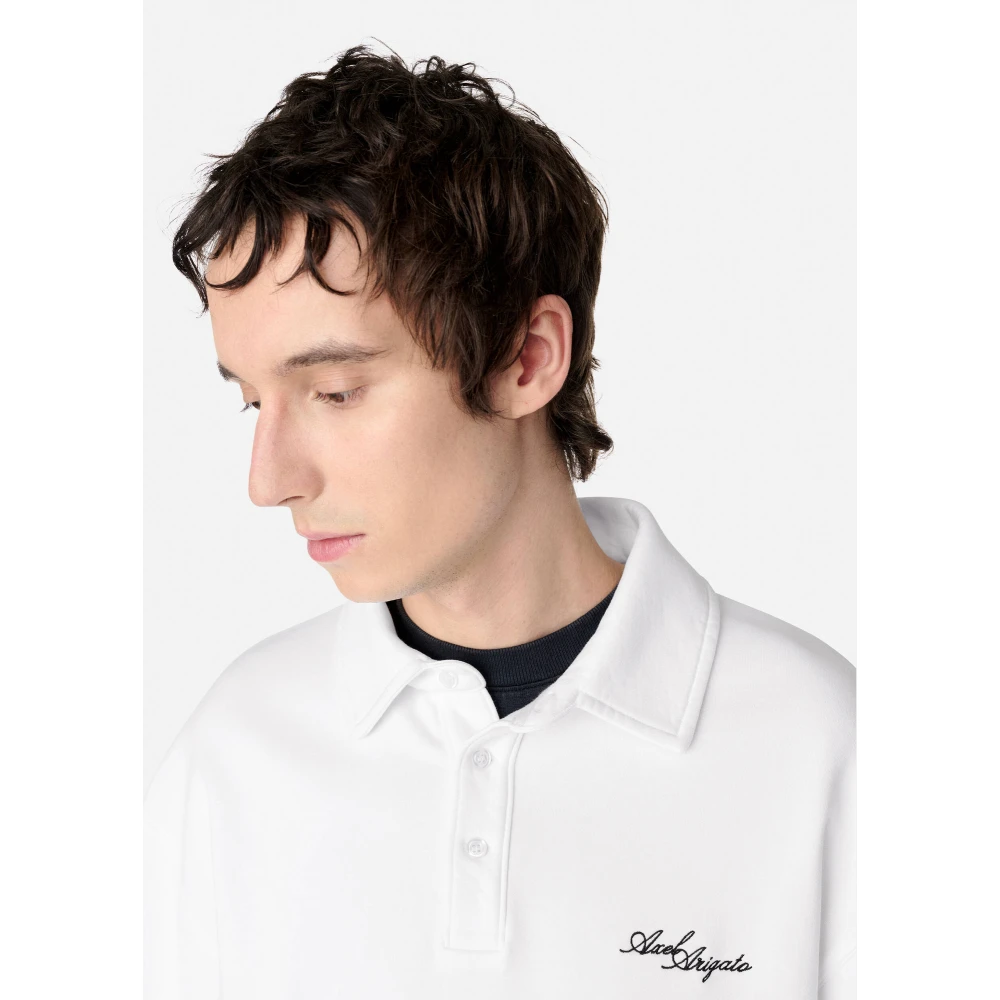 Axel Arigato Bae Polo Sweatshirt White Heren