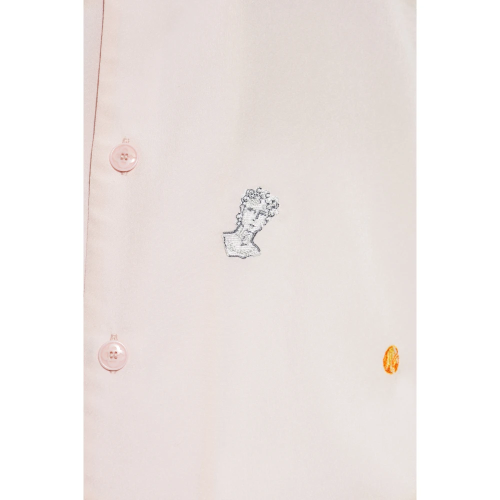 Casablanca Shirt met kleurrijke borduursels Pink Dames