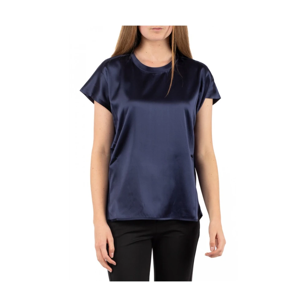 Pinko Femme Bleu Blouses Et Chemises, Taille: 42 Fr Chemisier Élégant En Rose