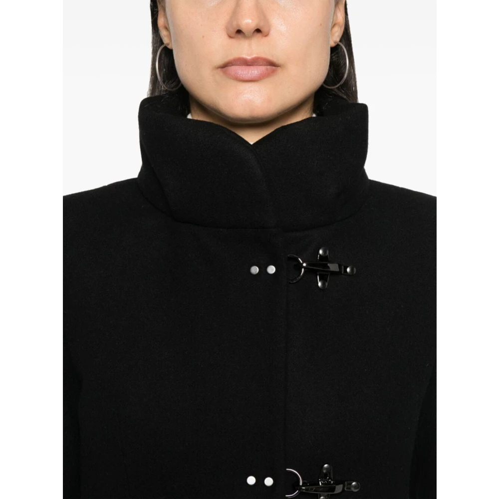 Fay Elegante Romantische Jas voor Vrouwen Black Dames
