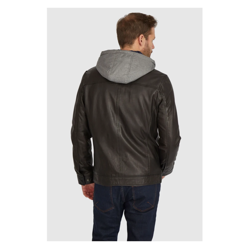 Bugatti Heren Leren Jas Aurelino Black Heren