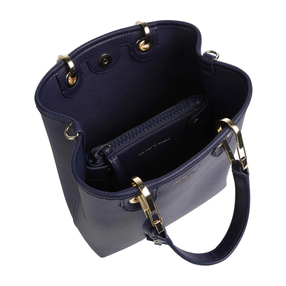 Giorgio Armani Blauwe Synthetische Winkel Tas Blue Dames