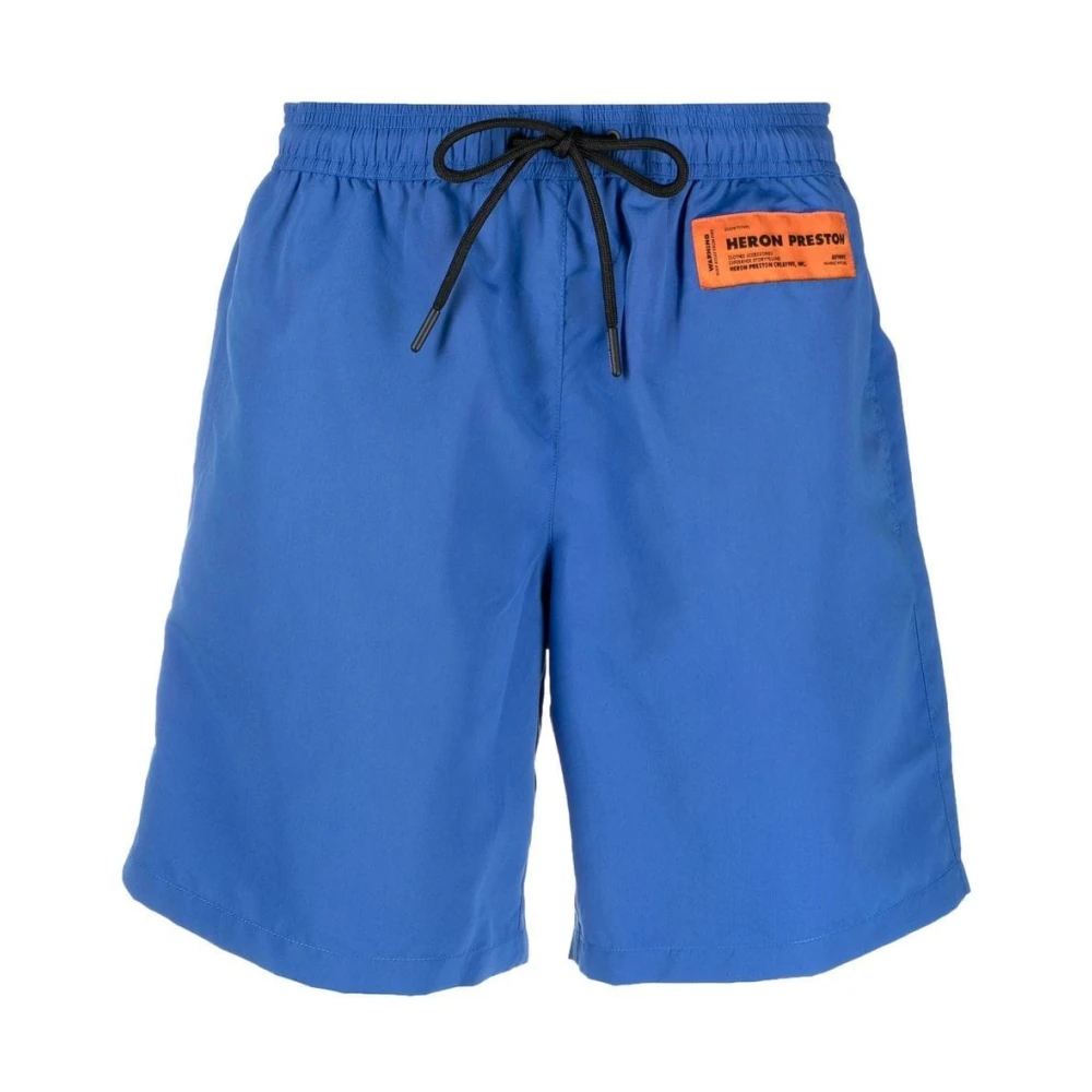 Heron Preston Sneldrogende zwemshorts voor heren Blue Heren