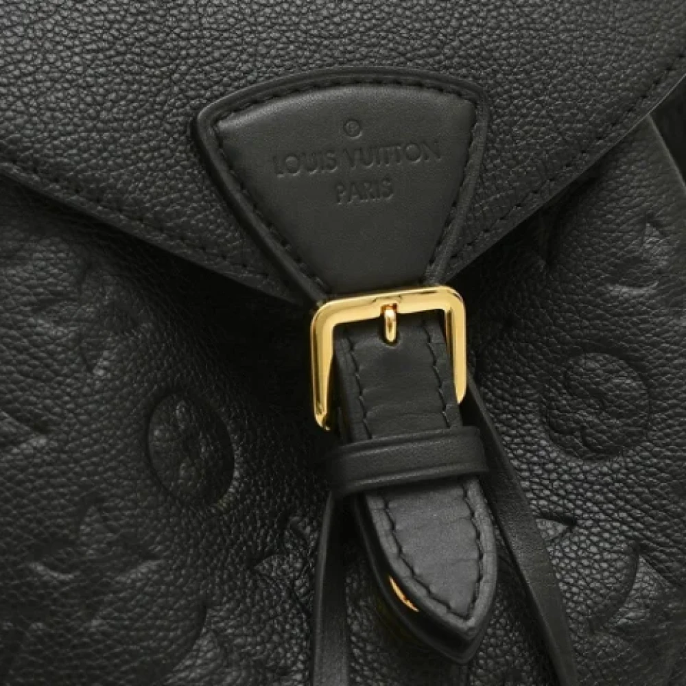 Louis Vuitton Vintage Pre-owned Fabric backpacks Black Dames