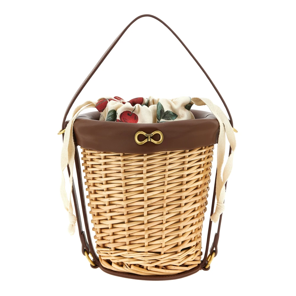 Twinset Women's Beige Bucket Bags, One Size, Handbags