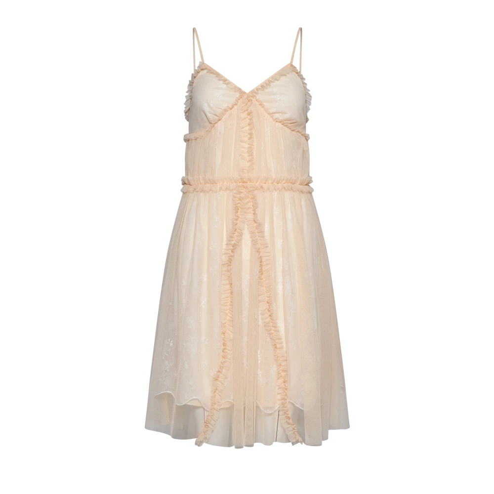Silvian Heach Donna Rosa Abito A Bretelle Sottili Con Dettagli Decorativi