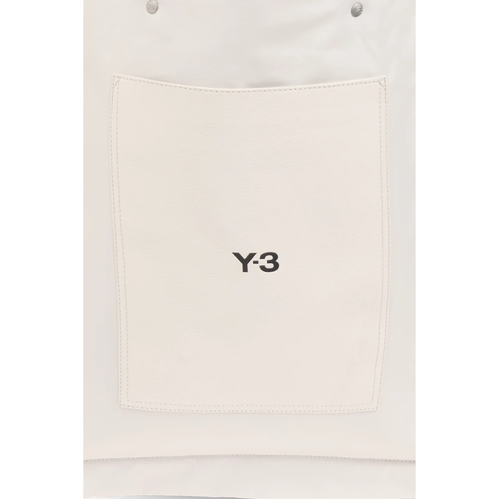 Y-3 Shopper tas met logo Beige Unisex