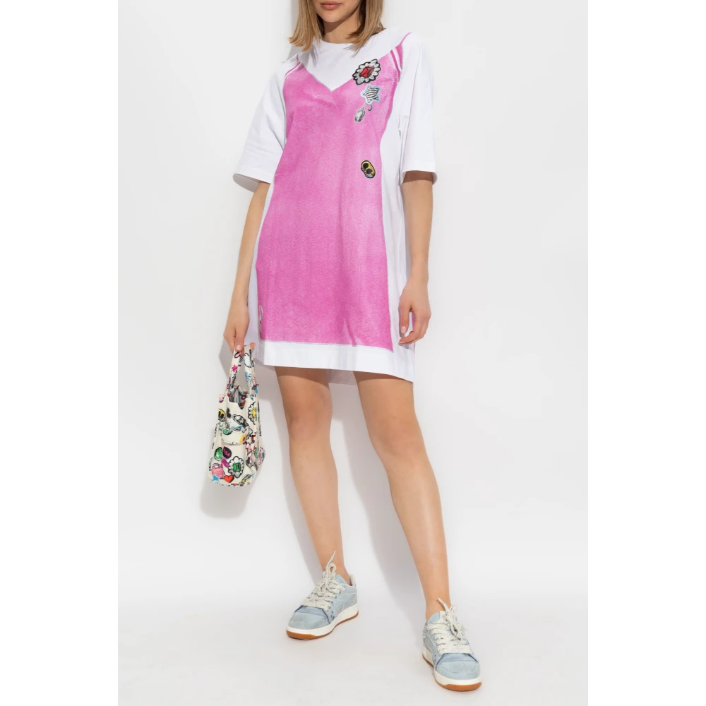 Marc Jacobs Gedrukte Jurk Pink Dames