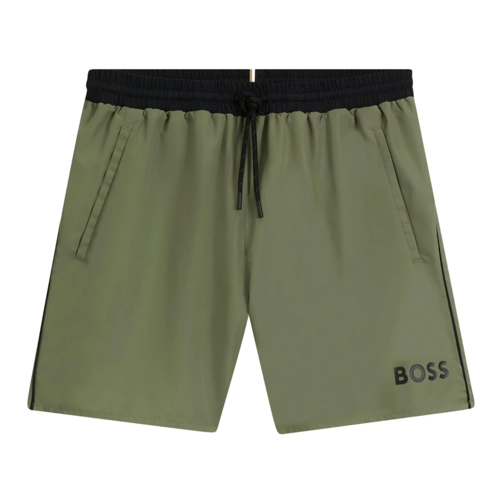 Boss Uomo Verde Costumi Da Bagno, S, New,