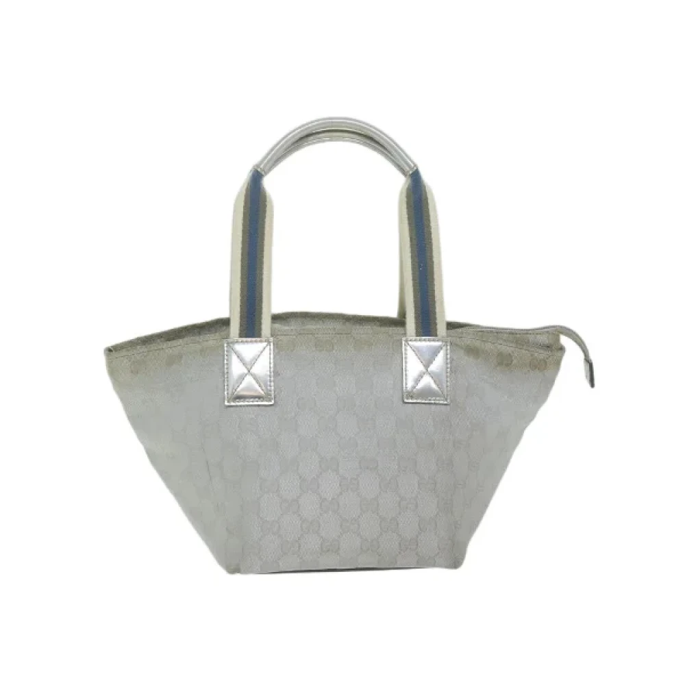 Gucci Vintage Pre-owned Canvas handbags Gray Dames