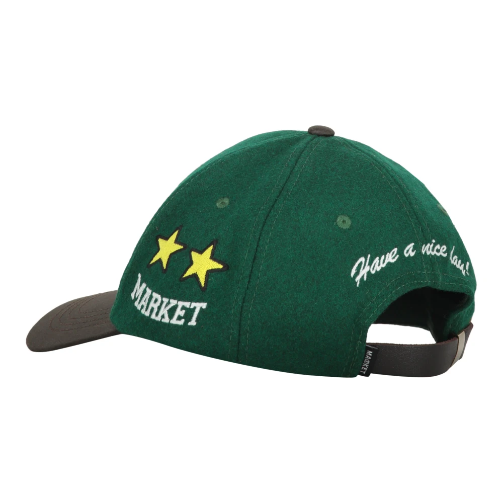 Market Geborduurde Patch Baseballpet Green Heren