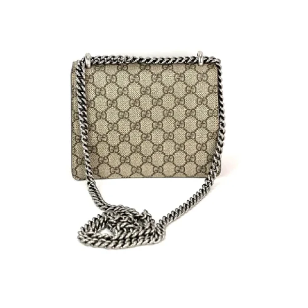 Gucci Vintage Pre-owned Canvas clutches Beige Dames