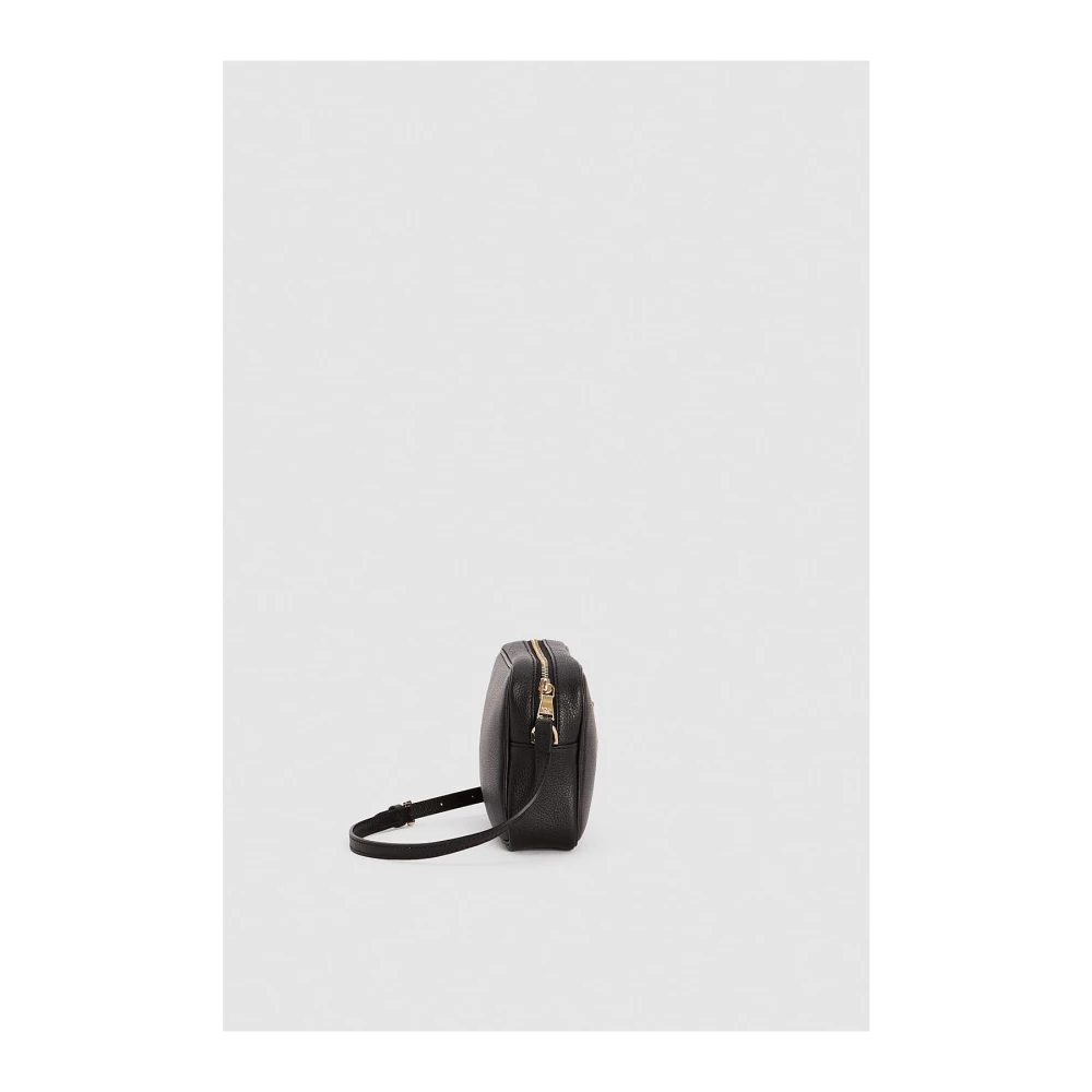 PATRIZIA PEPE Leren Schoudertas Fly Stijl Black Dames