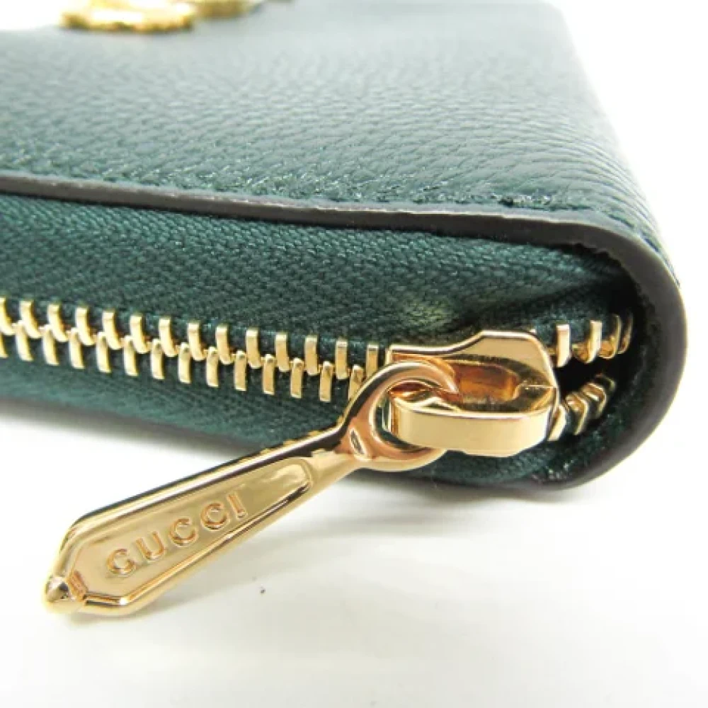 Gucci Vintage Pre-owned Leather wallets Green Dames