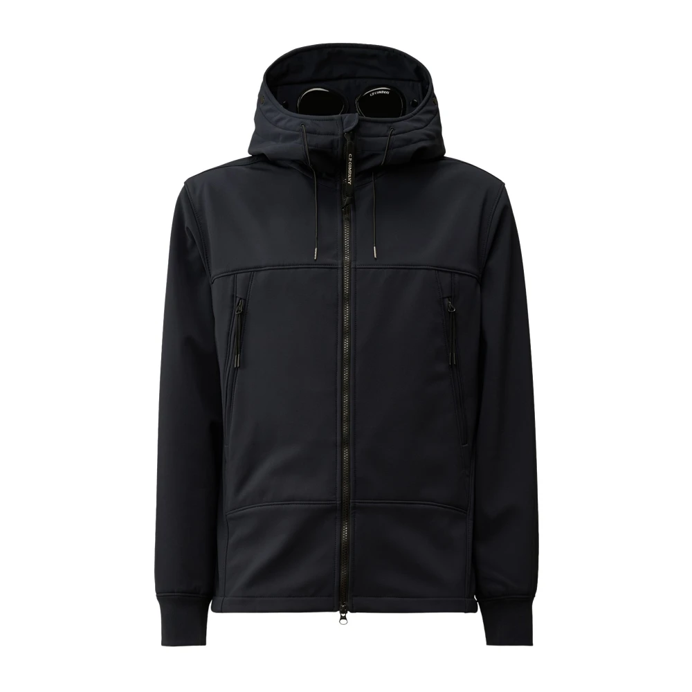 C.P. Company Stretch Parka Jas met Ritssluiting Blue Heren