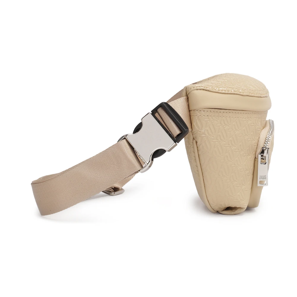 Kazar Studio Beige heuptas met reliëfpatroon Beige Dames