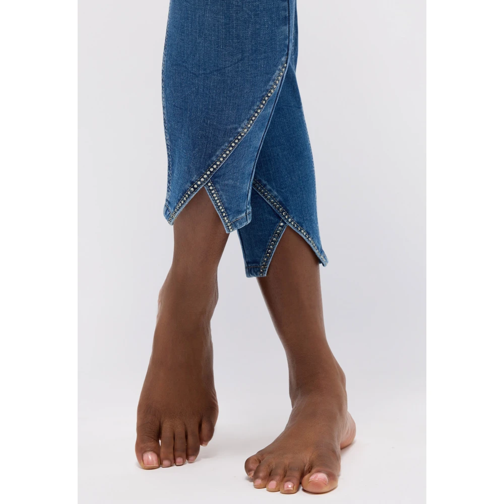 Angels Glam Detail Ornella Jurk Blue Dames