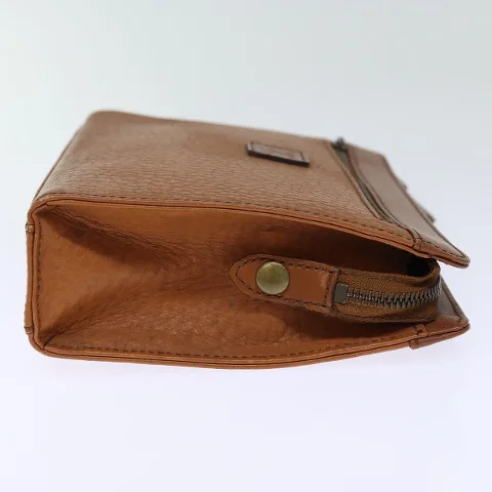 Burberry Vintage Pre-owned Leather clutches Brown Dames