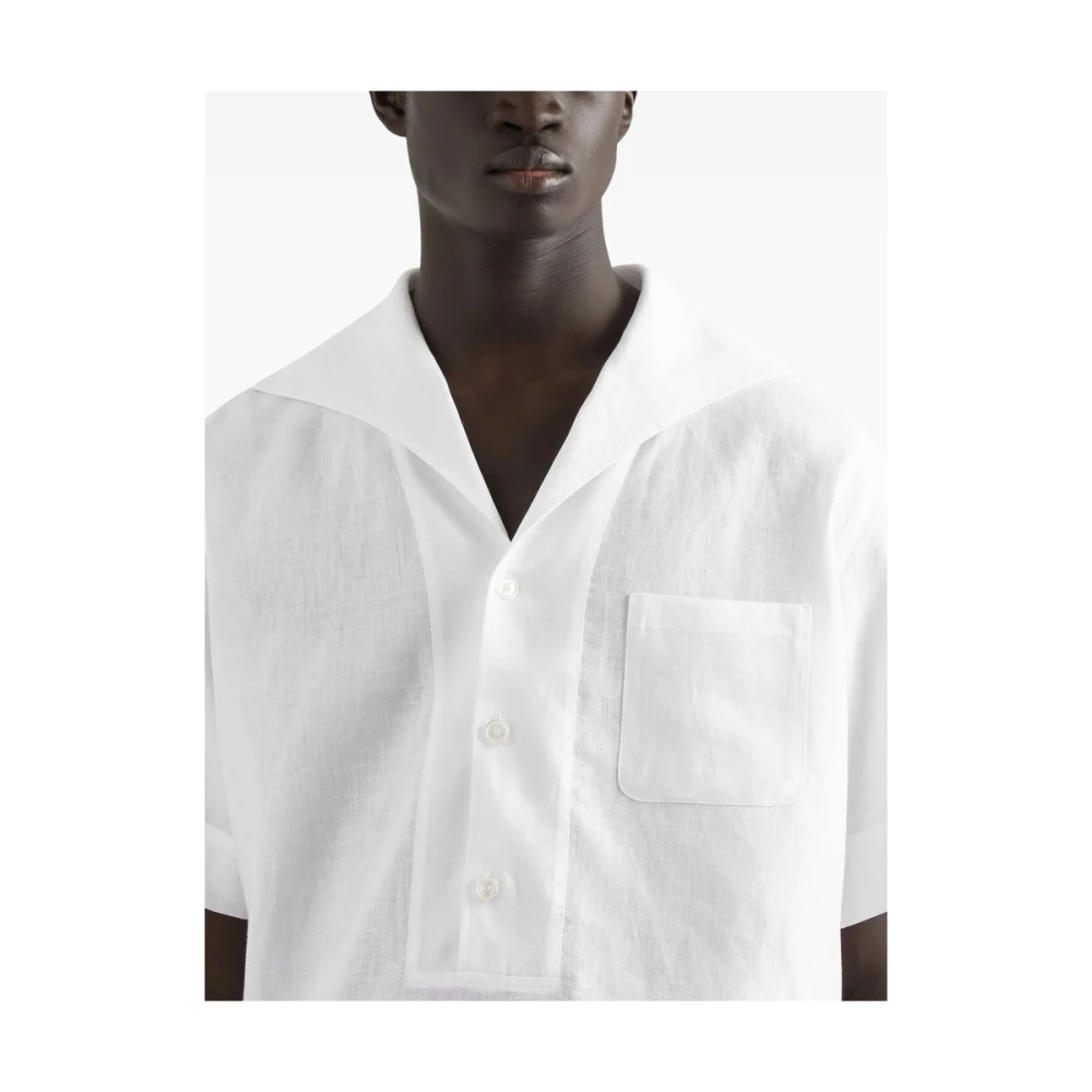 Dolce & Gabbana Witte Overhemd met Borstzak White Heren