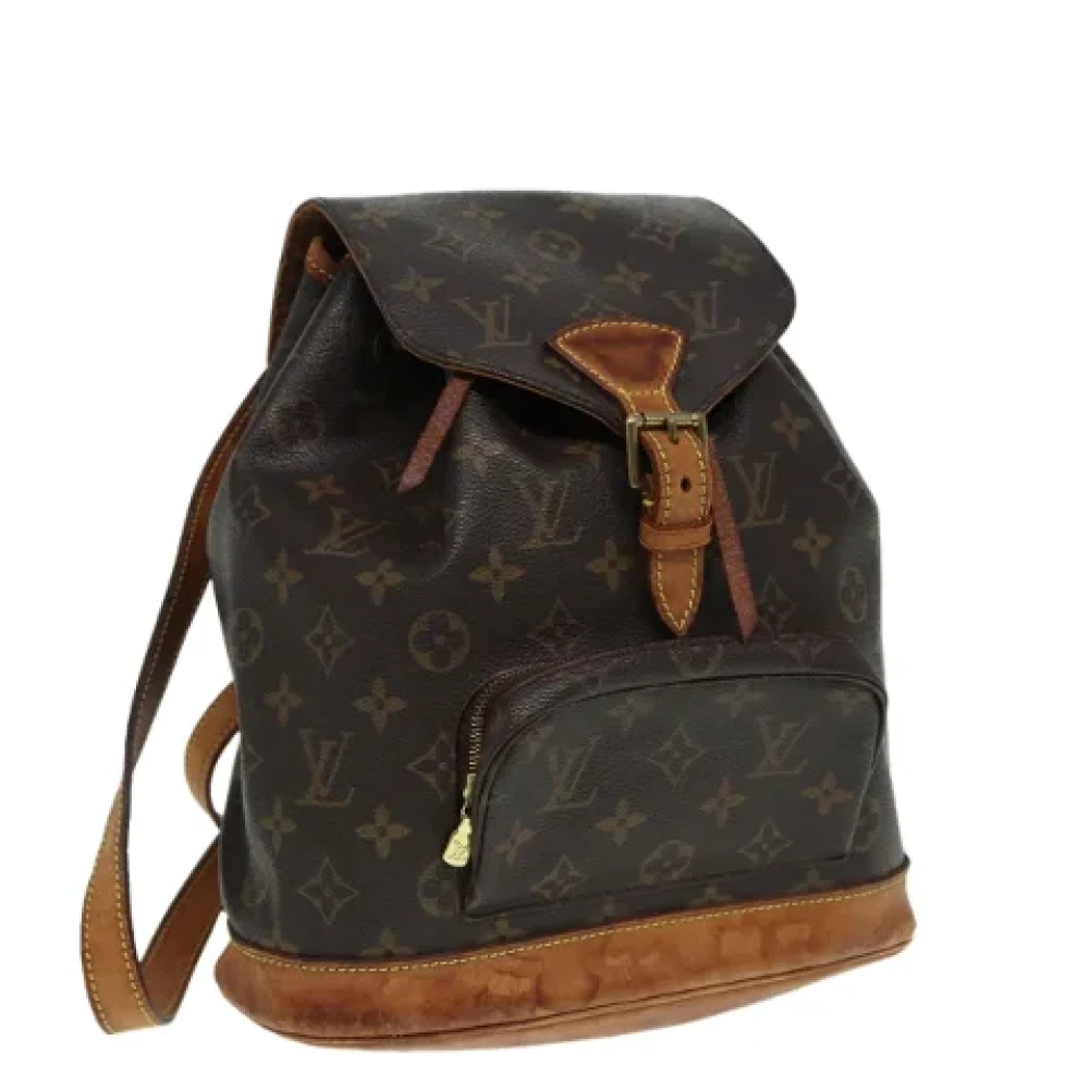 Louis Vuitton Vintage Pre-owned Canvas backpacks Brown Dames