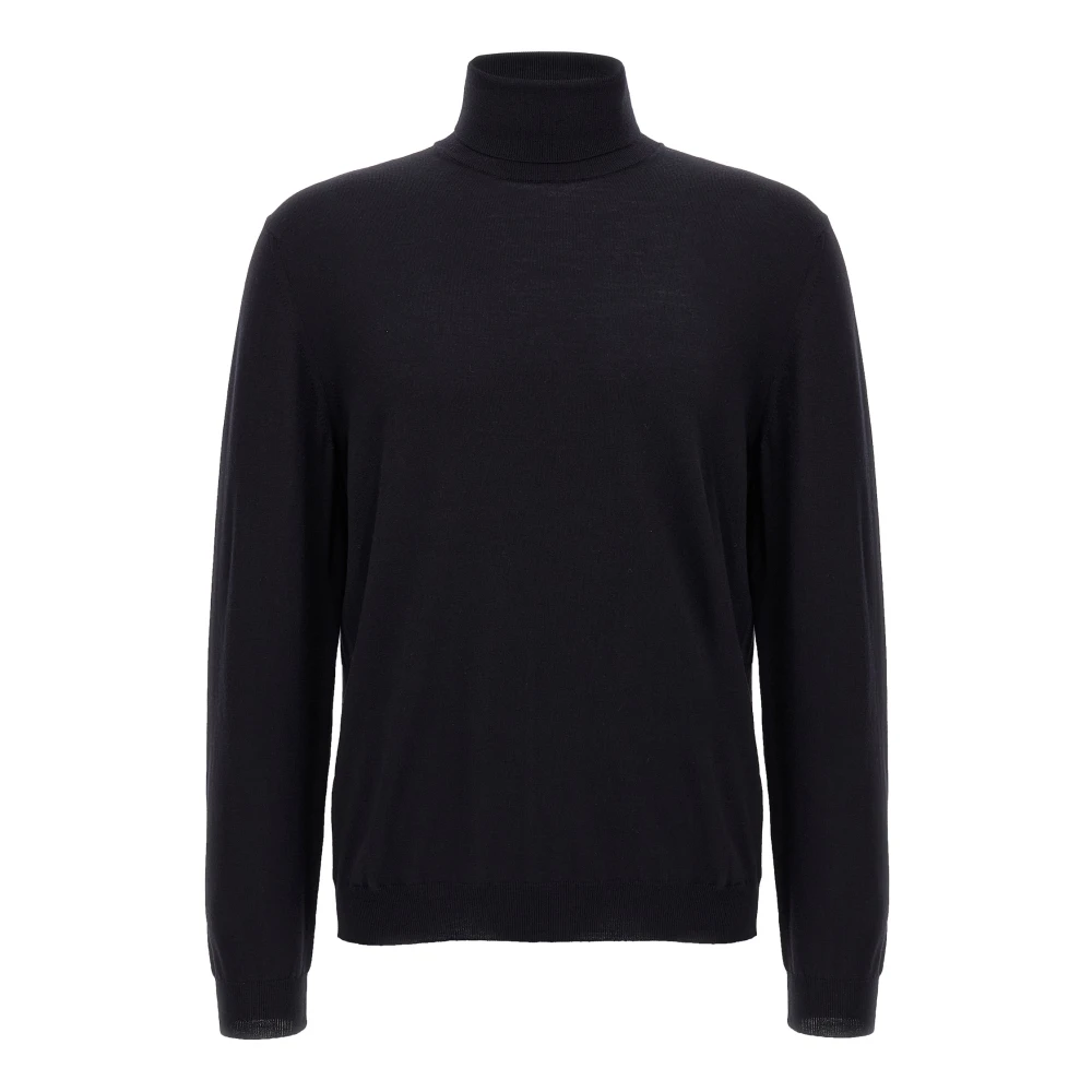 Zanone Mannelijk Blauw Flexwool Turtleneck Sweater