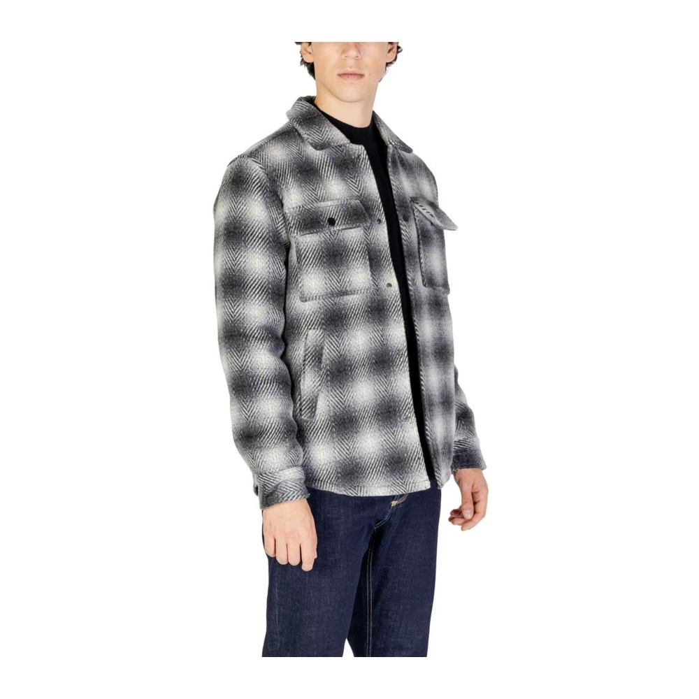 Gianni Lupo Zwarte Wollen Blazerjas Herenjas Gray Heren