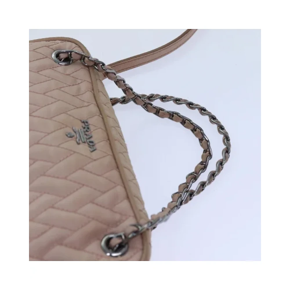Prada Vintage Pre-owned Nylon handbags Pink Dames
