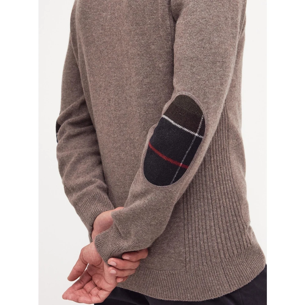 Barbour Bruine Half Zip Sweater Holden Brown Heren