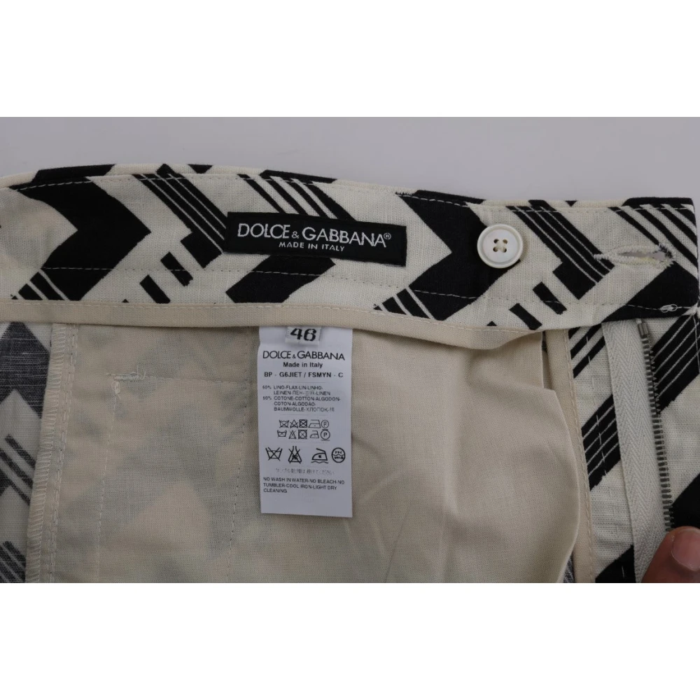 Dolce & Gabbana Casual kniehoge gestreepte shorts Multicolor Heren