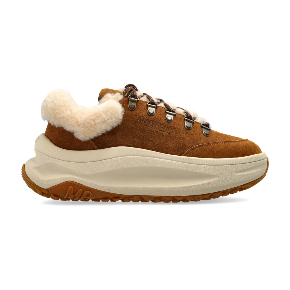 Moon Boot Women's Brown Sneakers, 4 Uk, Moon247 City Shearling