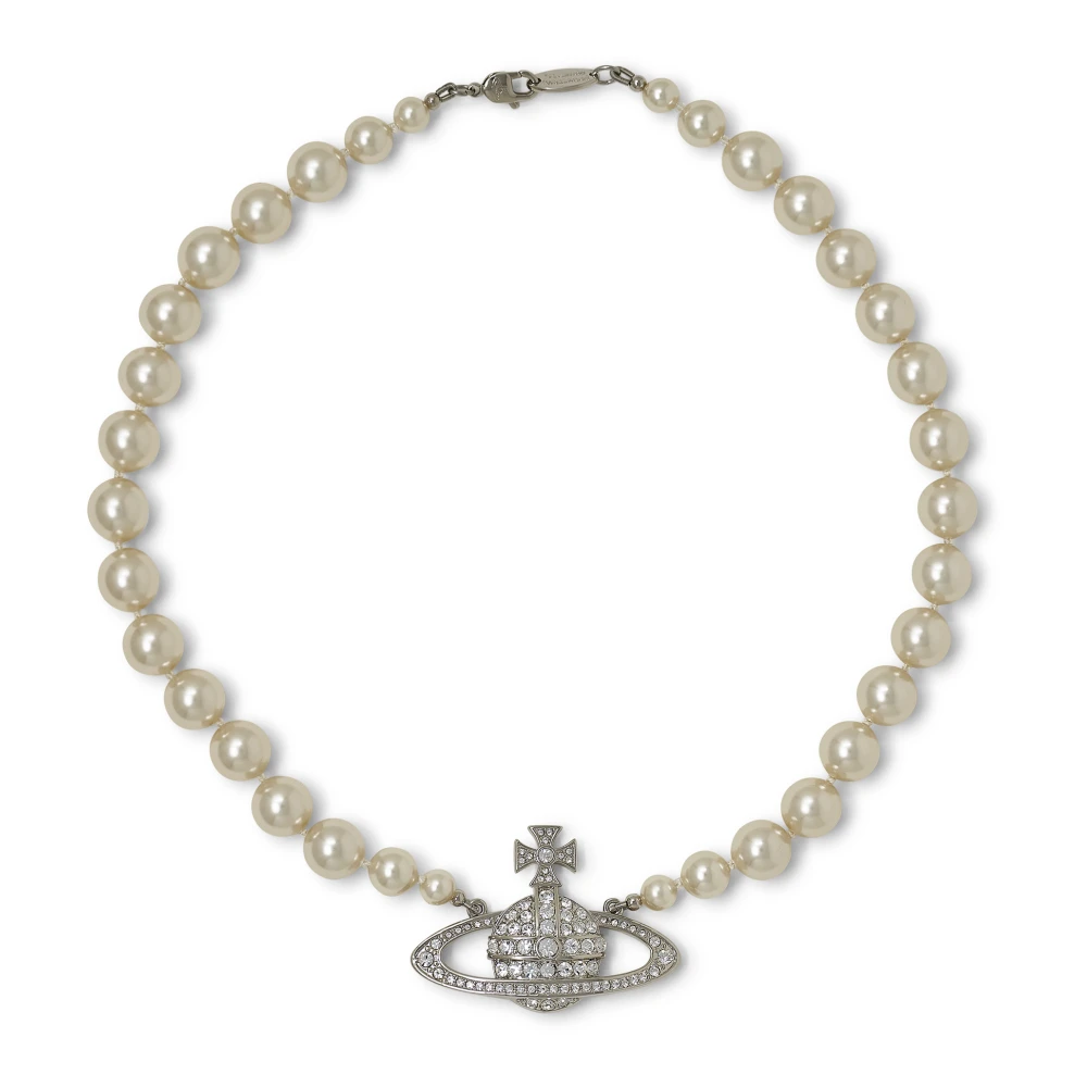 Vivienne Westwood Women's Beige Pearl Bas Relief Bracelet