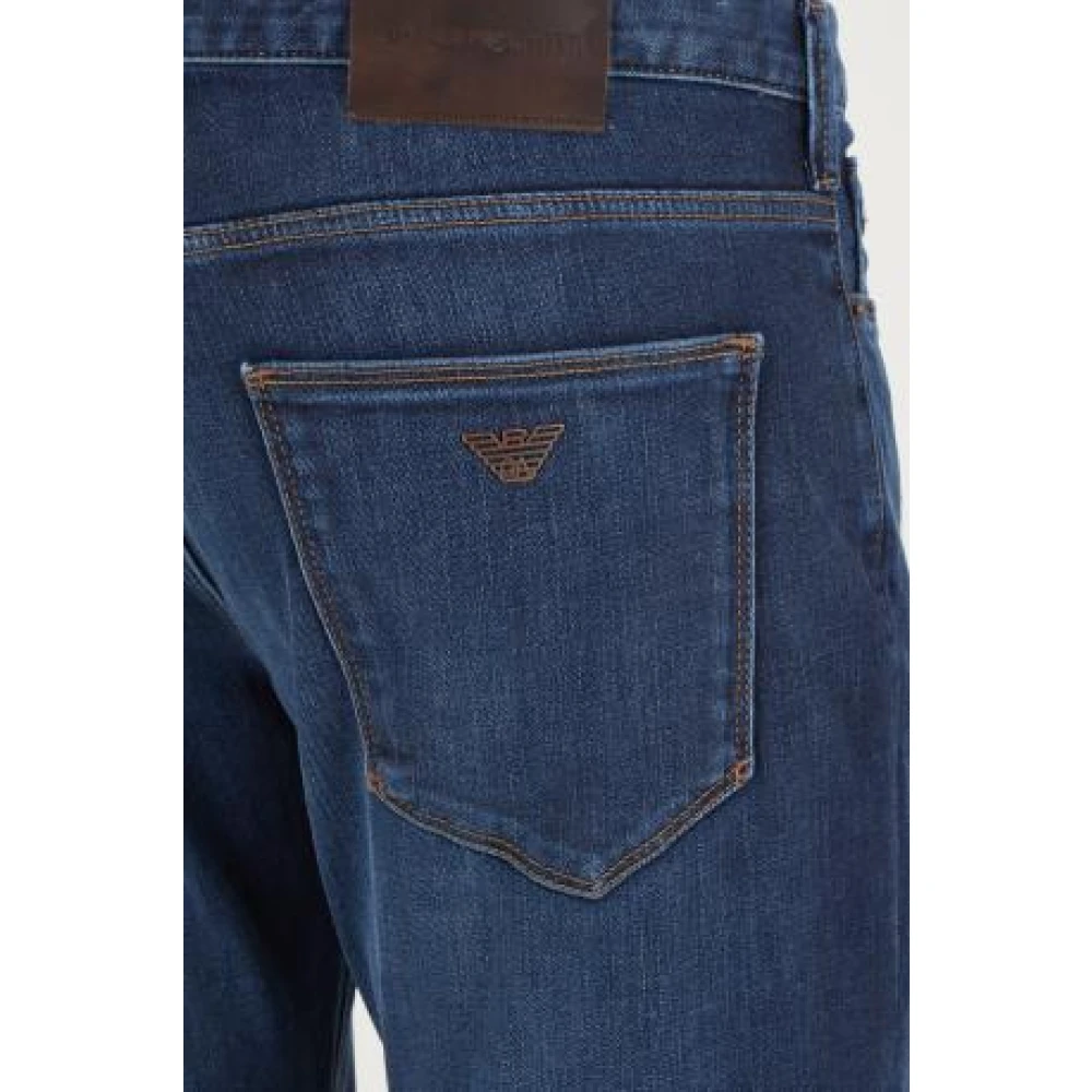 Emporio Armani Slim Fit 5 Zakken Denim Jeans Blue Heren