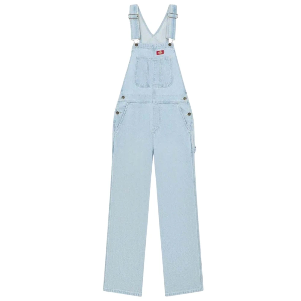 Dickies Donna Bleu Salopette In Denim Da Classic - Immagine 2