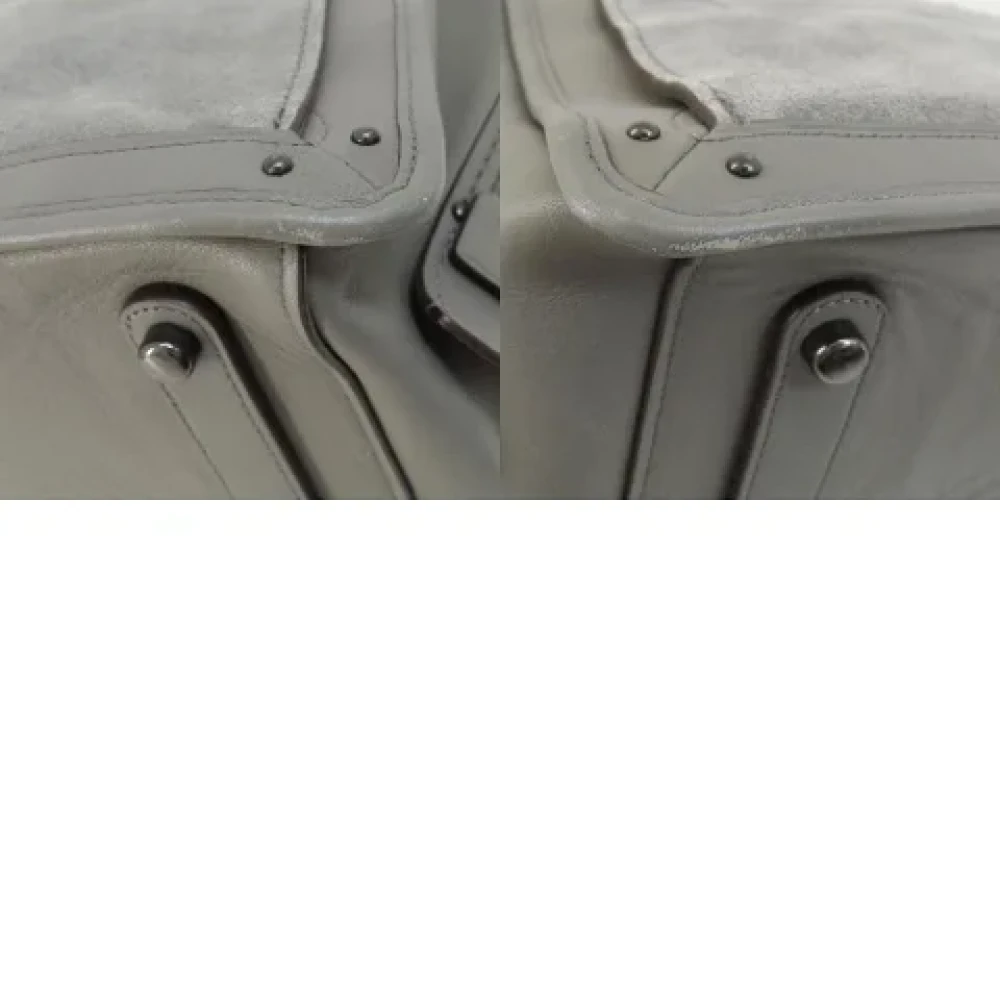 Coach Pre-owned Leather handbags Gray Dames
