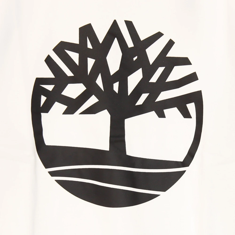 Timberland Core Logo Crewneck Sweatshirt Wit Zwart White Heren