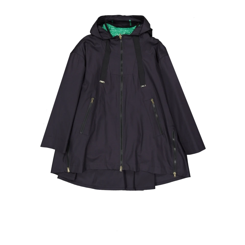 Herno Women's Blue Hooded Jacket - Winter Jackets - L - Jackets