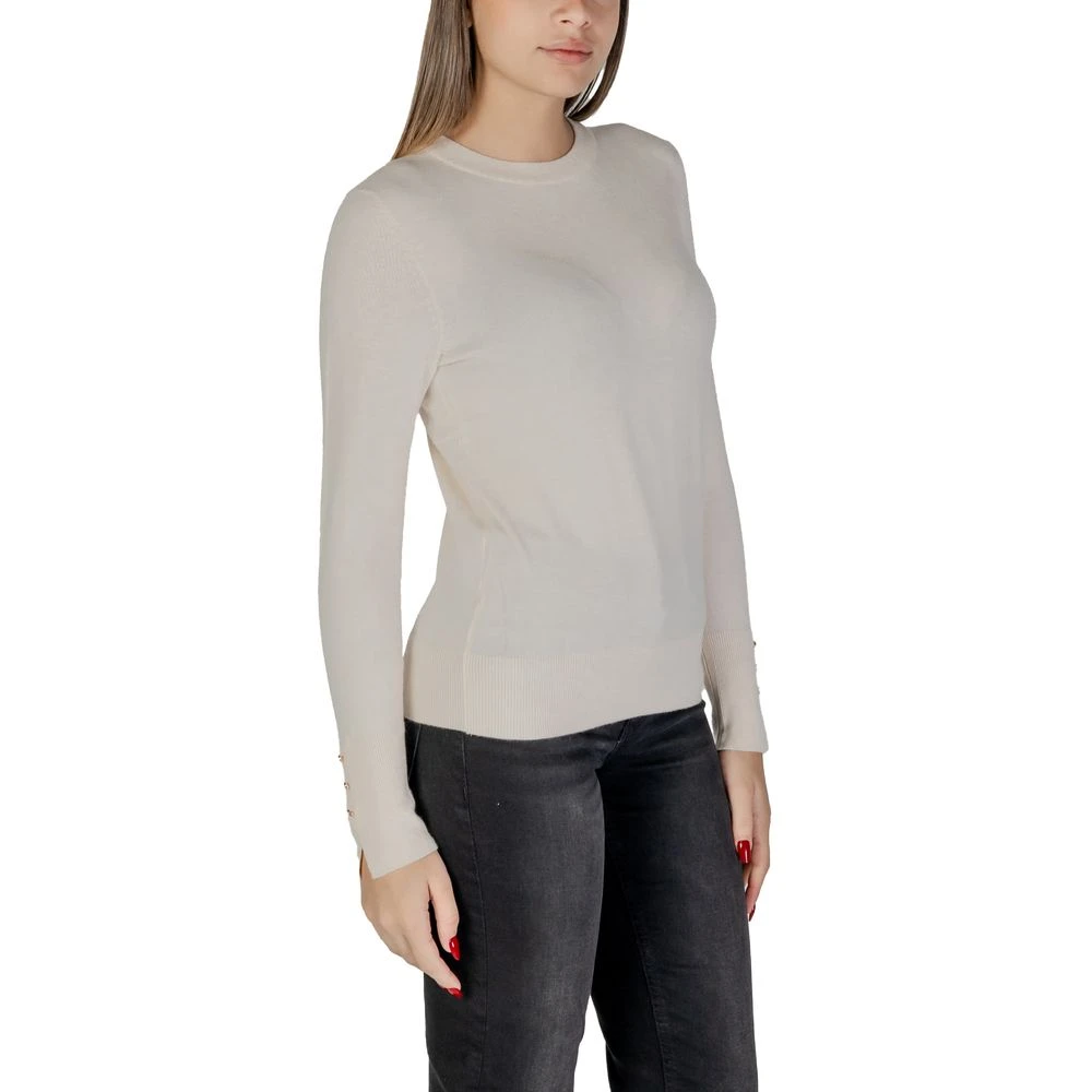Jacqueline de Yong Crème Viscose Gebreide Kleding & T-Shirt Gray Dames
