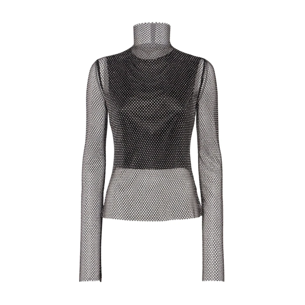 SPORTMAX Valdai Top in Viscosestof Black Dames