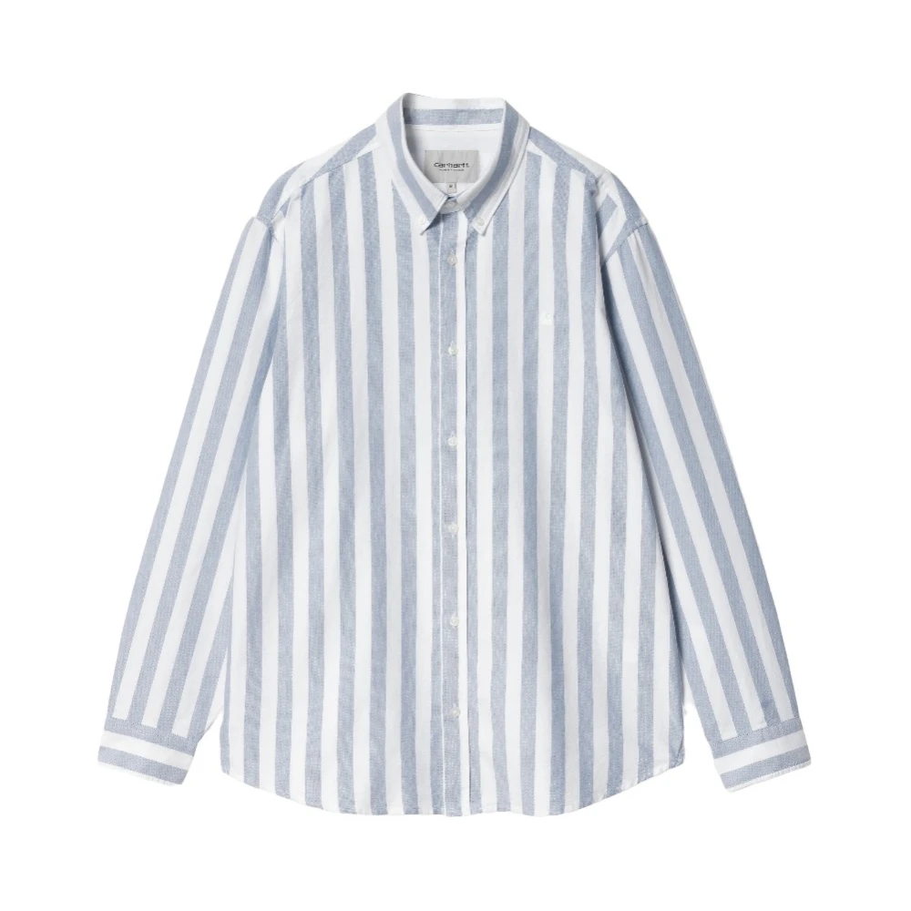Carhartt WIP Gestreept Oxford Overhemd Loose Fit Multicolor Heren