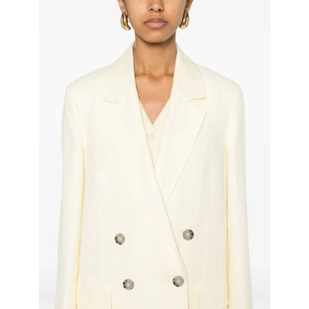 PESERICO Stijlvolle Jas 713C Beige Dames