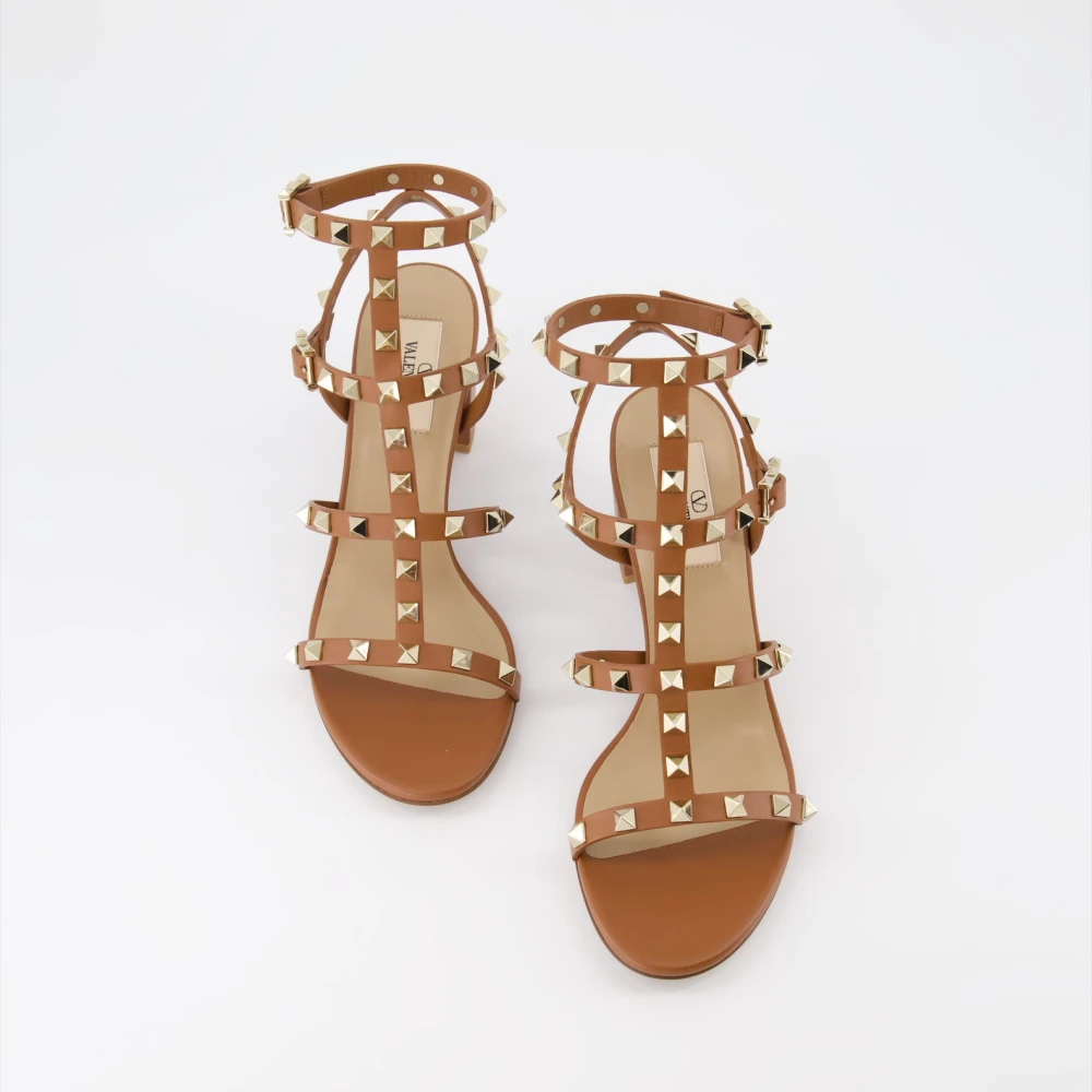 Valentino Garavani Rockstud Sandalen Brown Dames