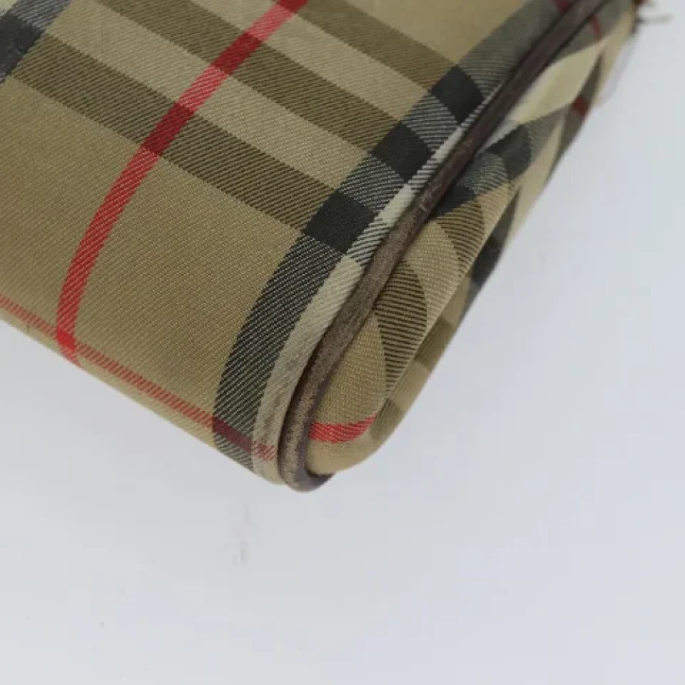 Burberry Vintage Pre-owned Canvas clutches Beige Dames