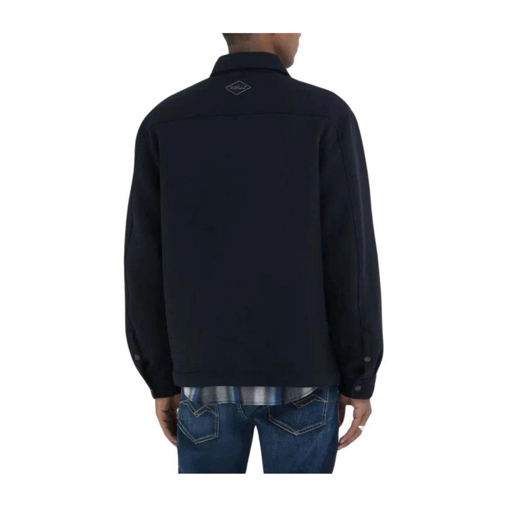 Replay Light Jacket Blue Heren