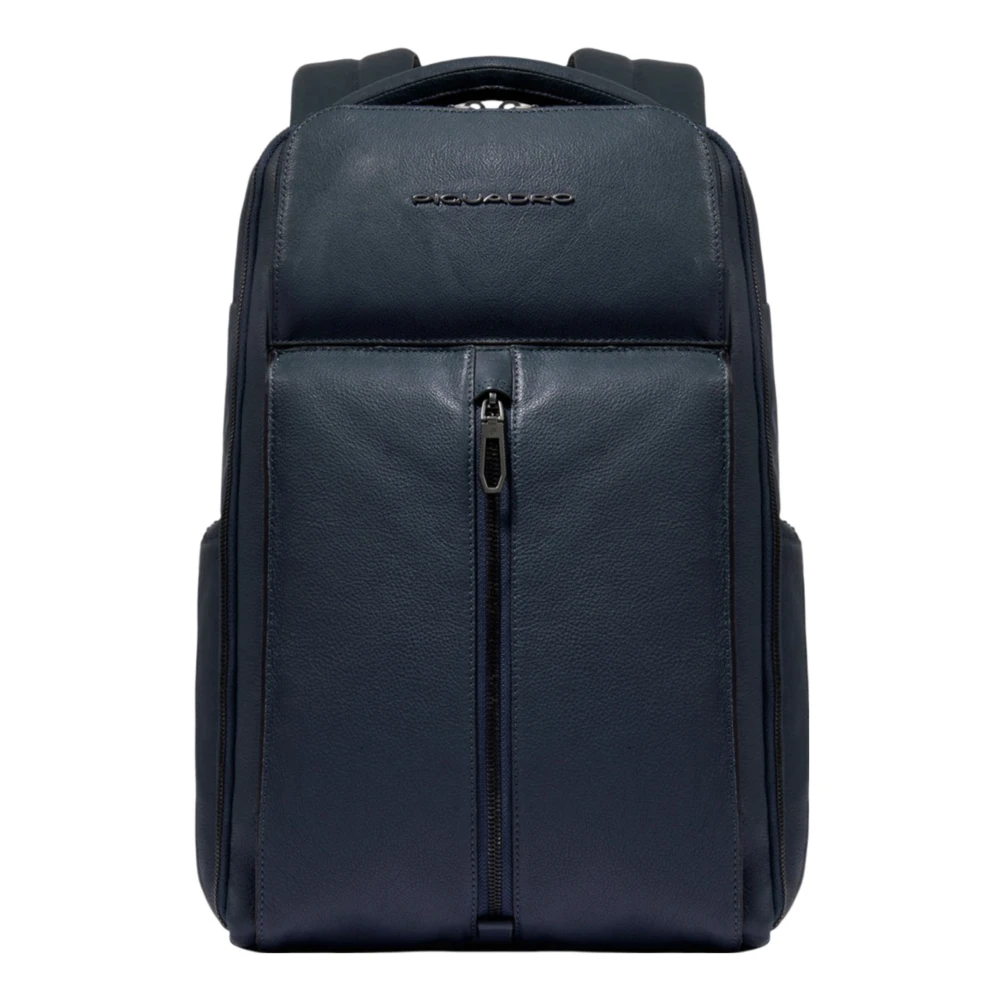 Piquadro Blauwe reisrugzak voor PC en iPad Pro Blue Unisex