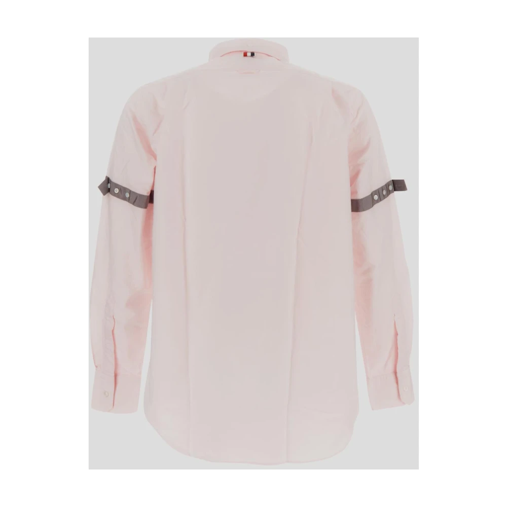 Thom Browne Klassiek Katoenen Overhemd Pink Heren