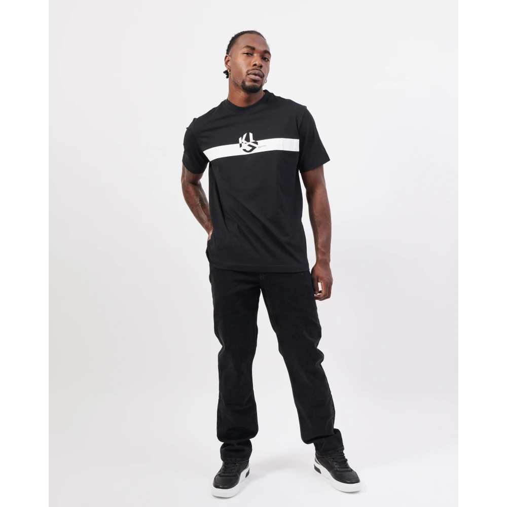 Karl Lagerfeld T-shirts en Polos Zwart Black Heren
