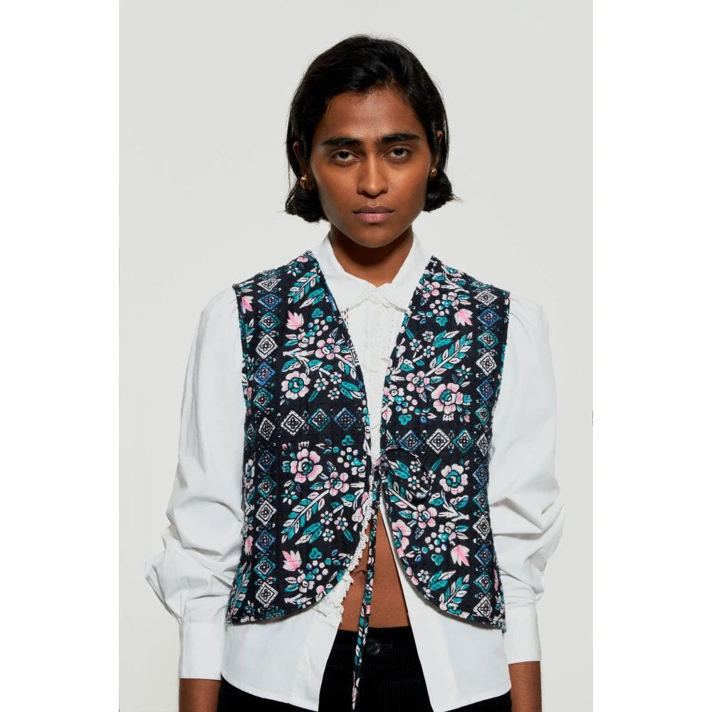 Antik batik Flora print gilet Multicolor Dames